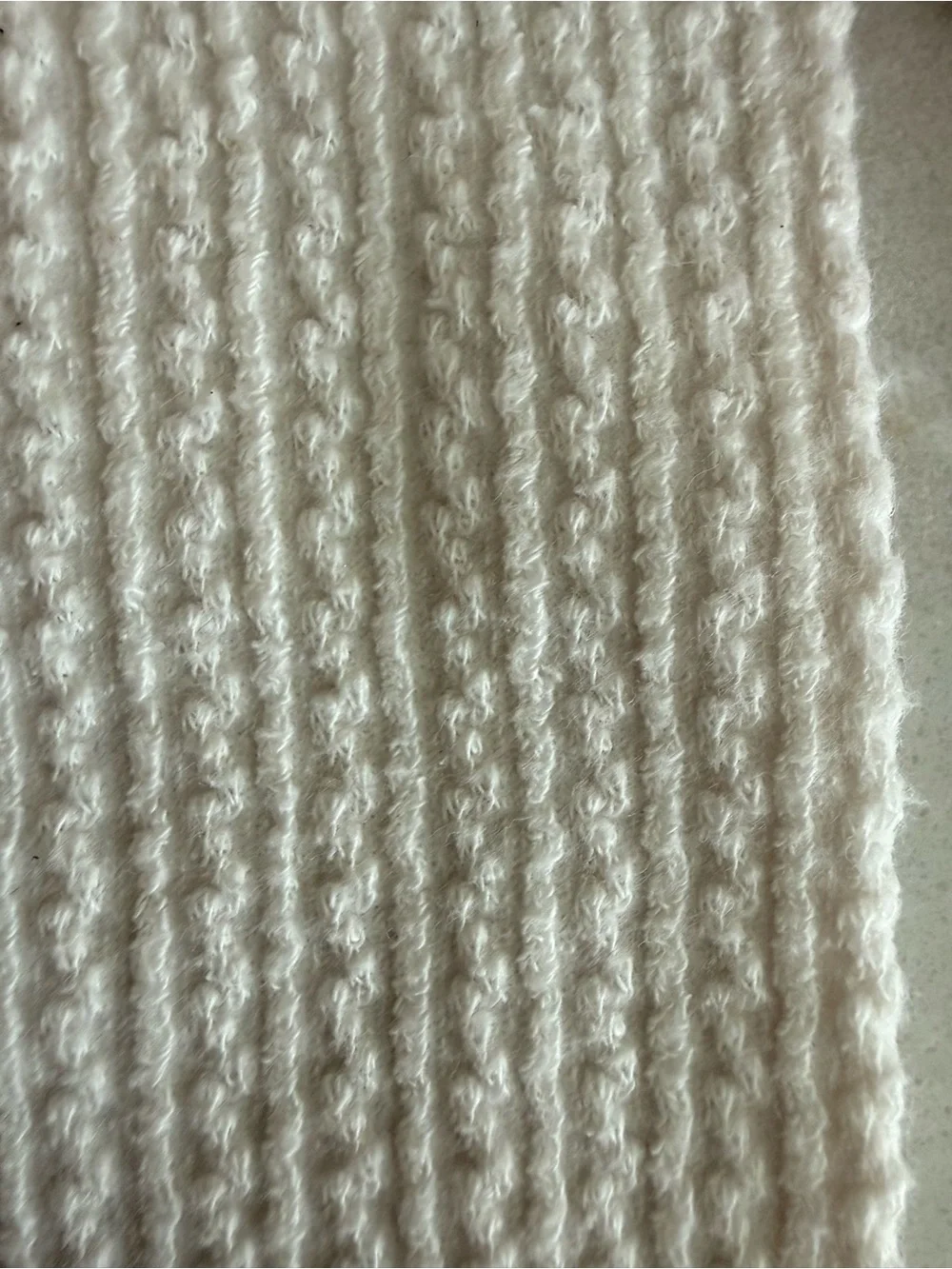 H&M Ribbed Knee-High Tights in Cream and Blush Pink